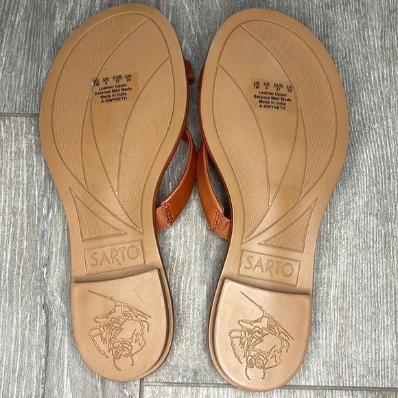 SARTO by Franco Sarto Gwyneth Leather Slide Sandal l SIZE 7 - Picture 3 of 5